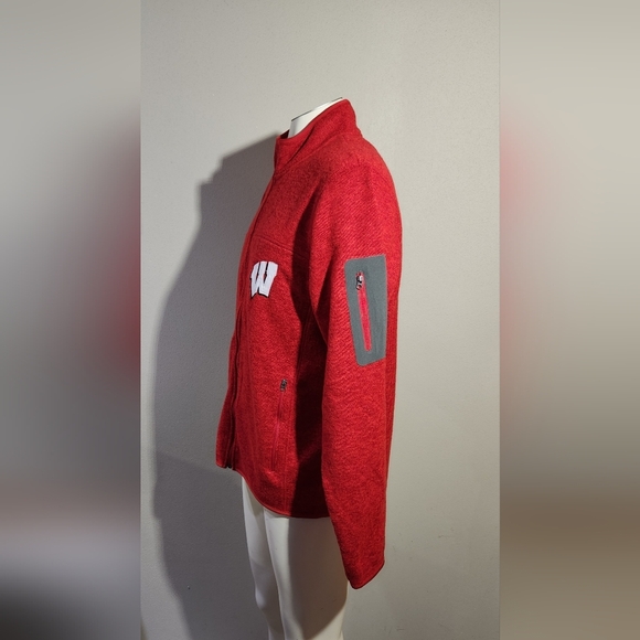 Wisconsin Badgers NCAA 58 Sports Men’s Full-Zip Fleece Jacket - Picture 2 of 7